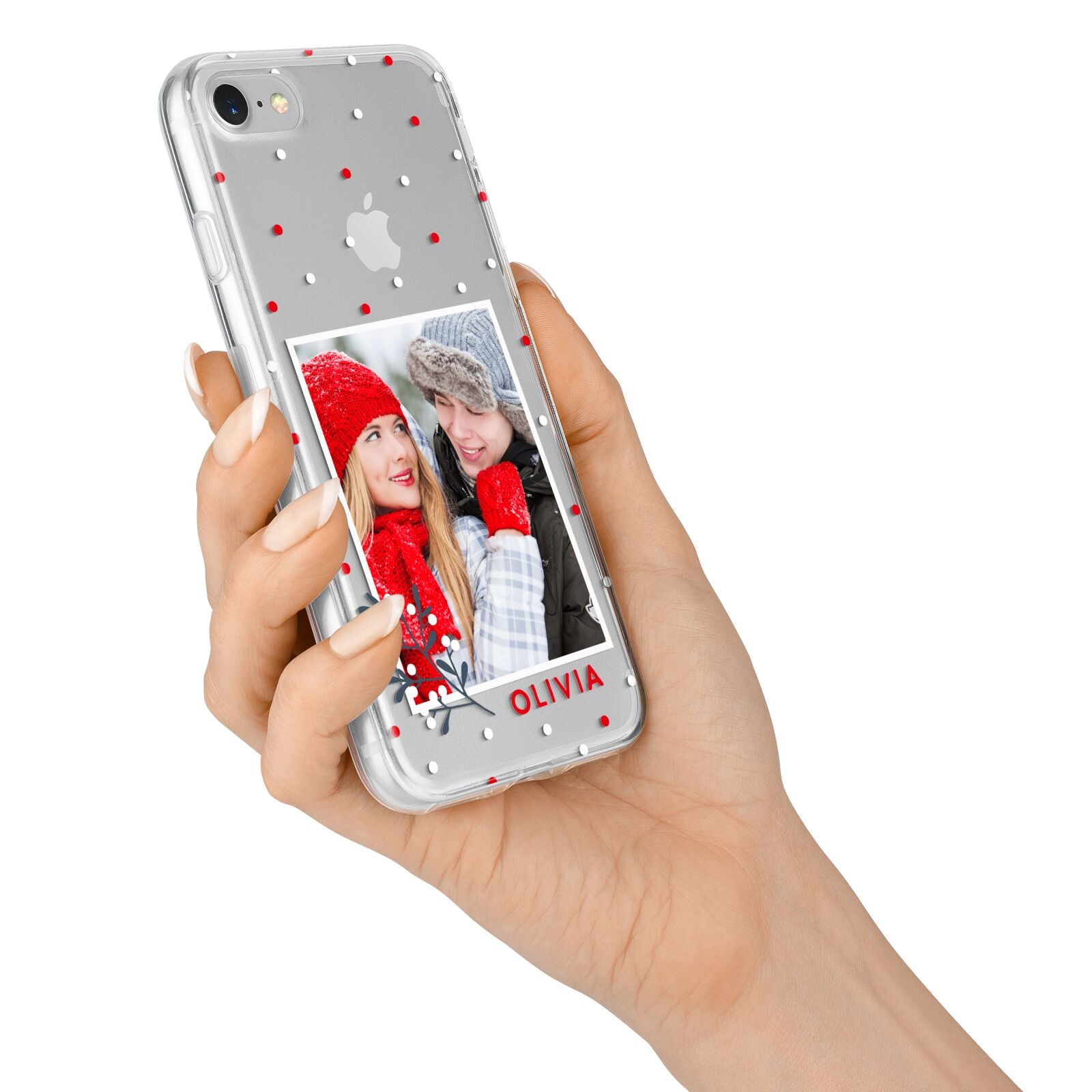 Christmas Personalised Photo iPhone 7 Bumper Case on Silver iPhone Alternative Image