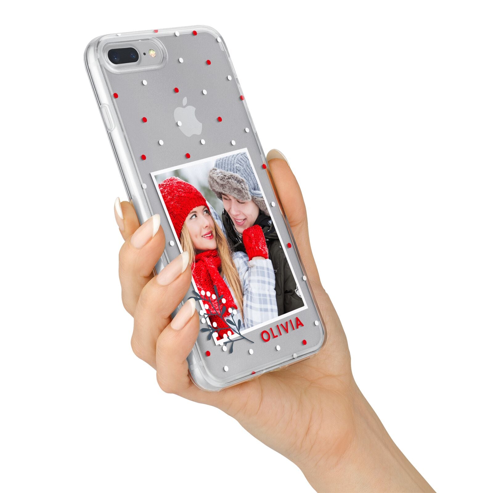Christmas Personalised Photo iPhone 7 Plus Bumper Case on Silver iPhone Alternative Image