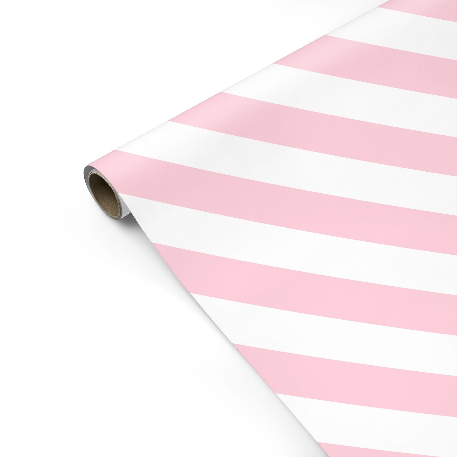 Christmas Pink Candy Stripe Personalised Gift Wrap