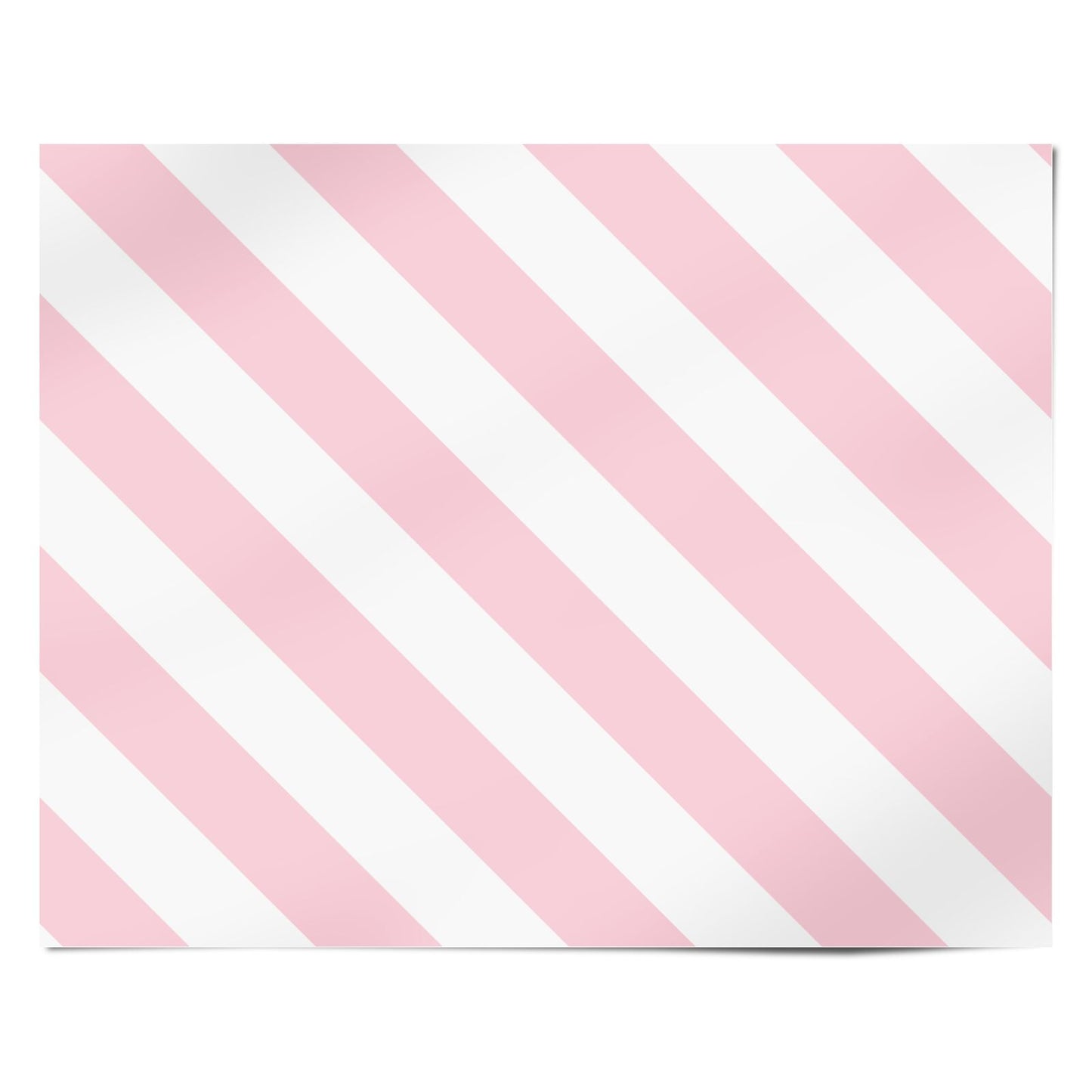 Christmas Pink Candy Stripe Personalised Wrapping Paper Alternative