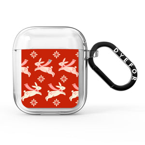 Christmas Rabbit AirPods Case