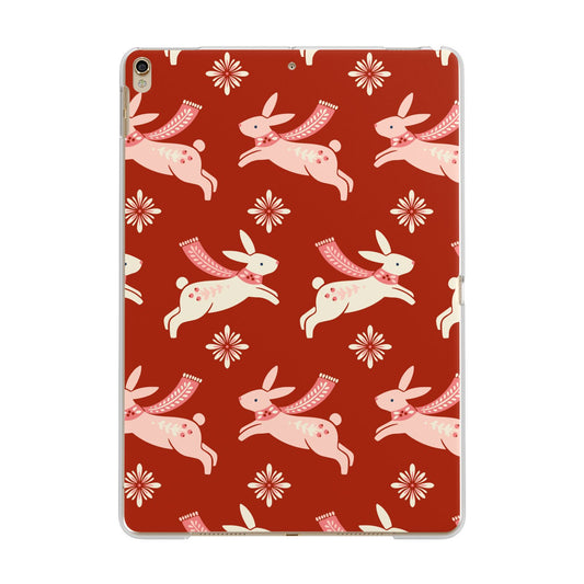 Christmas Rabbit Apple iPad Gold Case