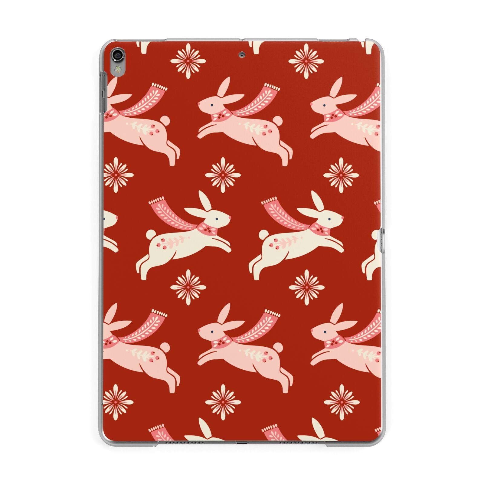 Christmas Rabbit Apple iPad Grey Case