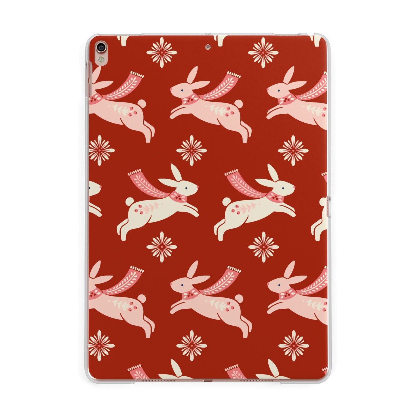 Christmas Rabbit Apple iPad Rose Gold Case