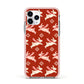 Christmas Rabbit Apple iPhone 11 Pro in Silver with Pink Impact Case