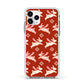 Christmas Rabbit Apple iPhone 11 Pro in Silver with White Impact Case