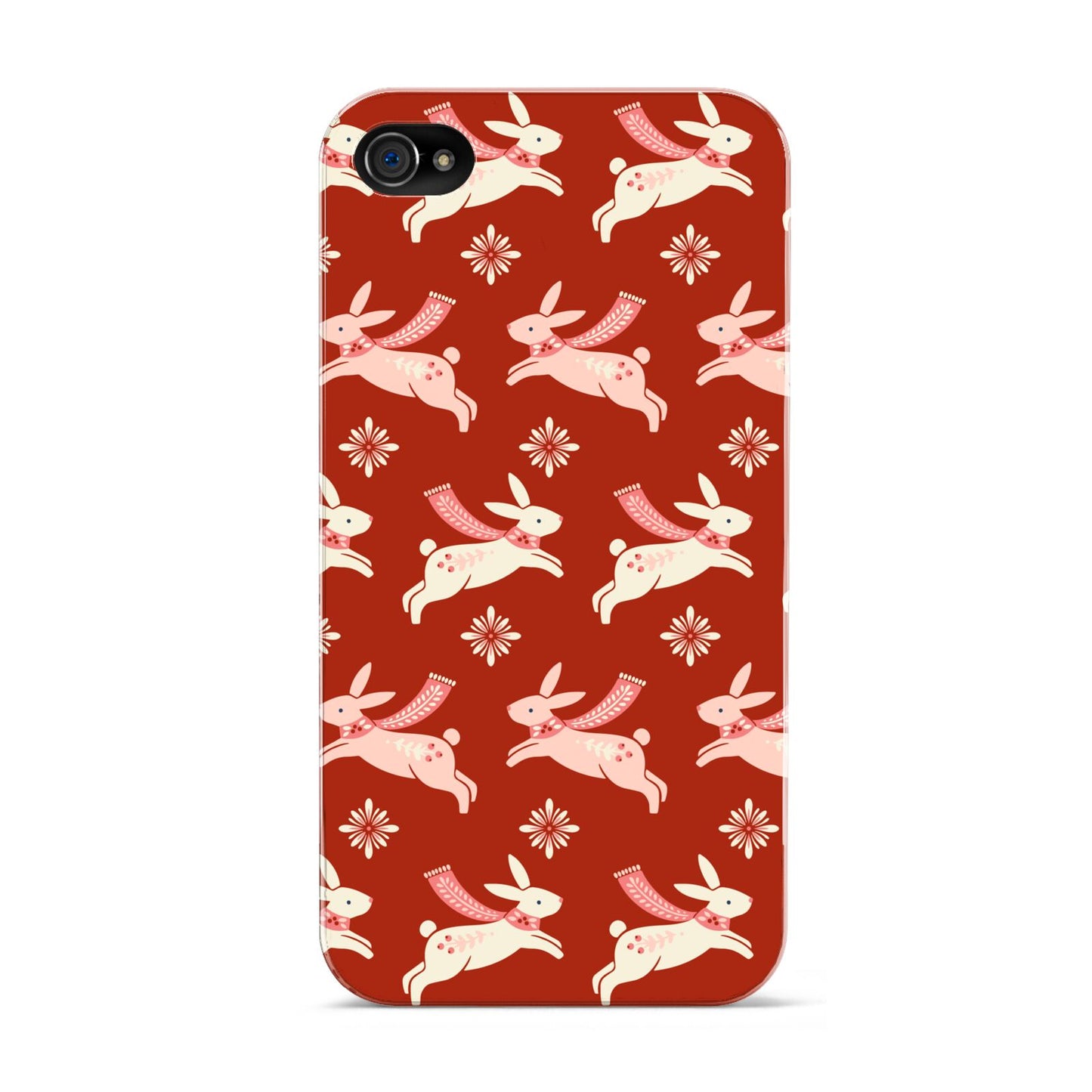 Christmas Rabbit Apple iPhone 4s Case