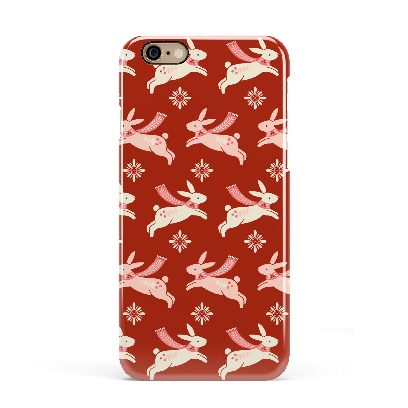 Christmas Rabbit Apple iPhone 6 3D Snap Case