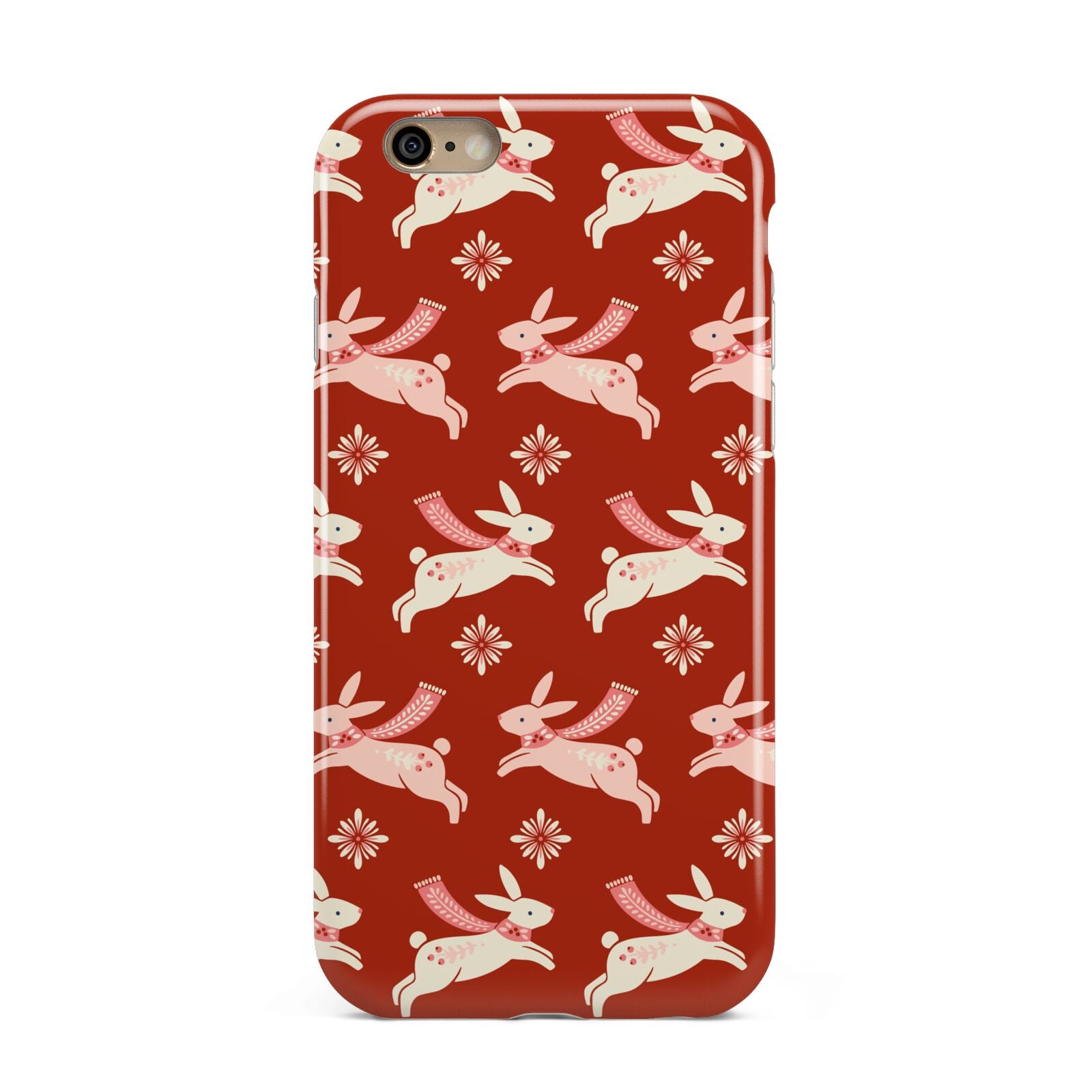 Christmas Rabbit Apple iPhone 6 3D Tough Case