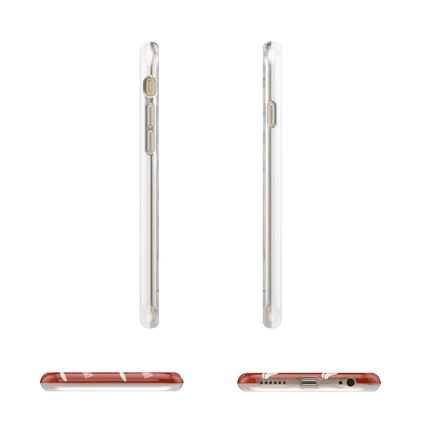 Christmas Rabbit Apple iPhone 6 3D Wrap Tough Case Alternative Image Angles