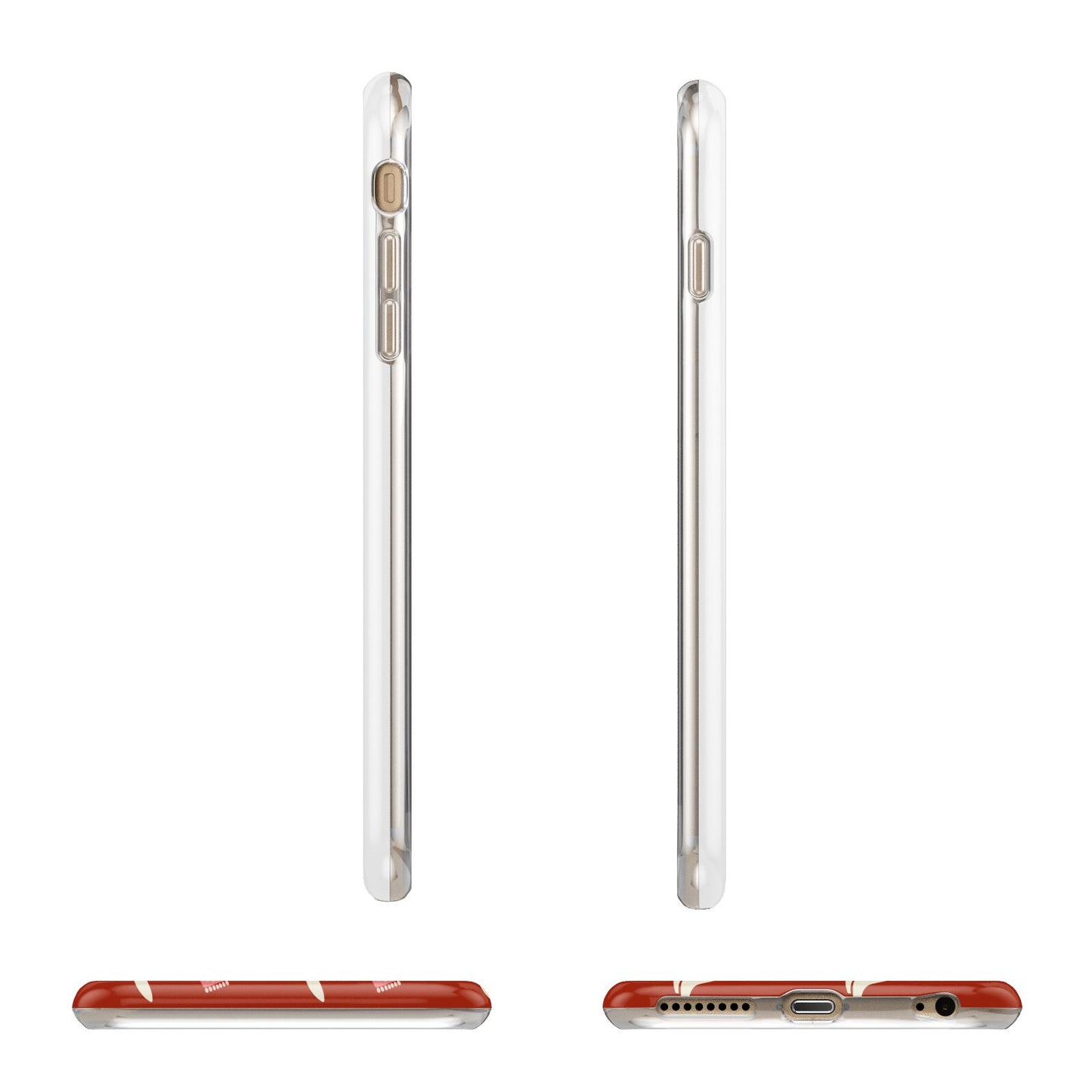 Christmas Rabbit Apple iPhone 6 Plus 3D Wrap Tough Case Alternative Image Angles