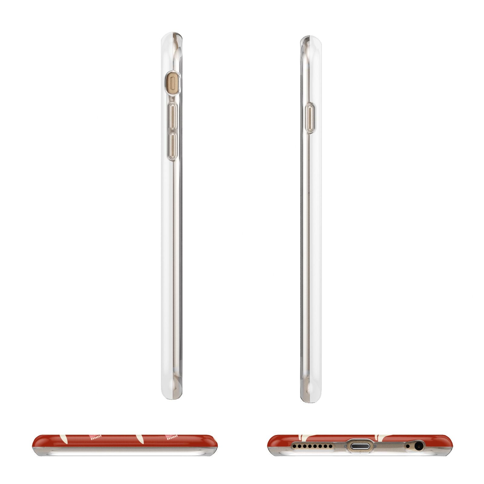 Christmas Rabbit Apple iPhone 6 Plus 3D Wrap Tough Case Alternative Image Angles