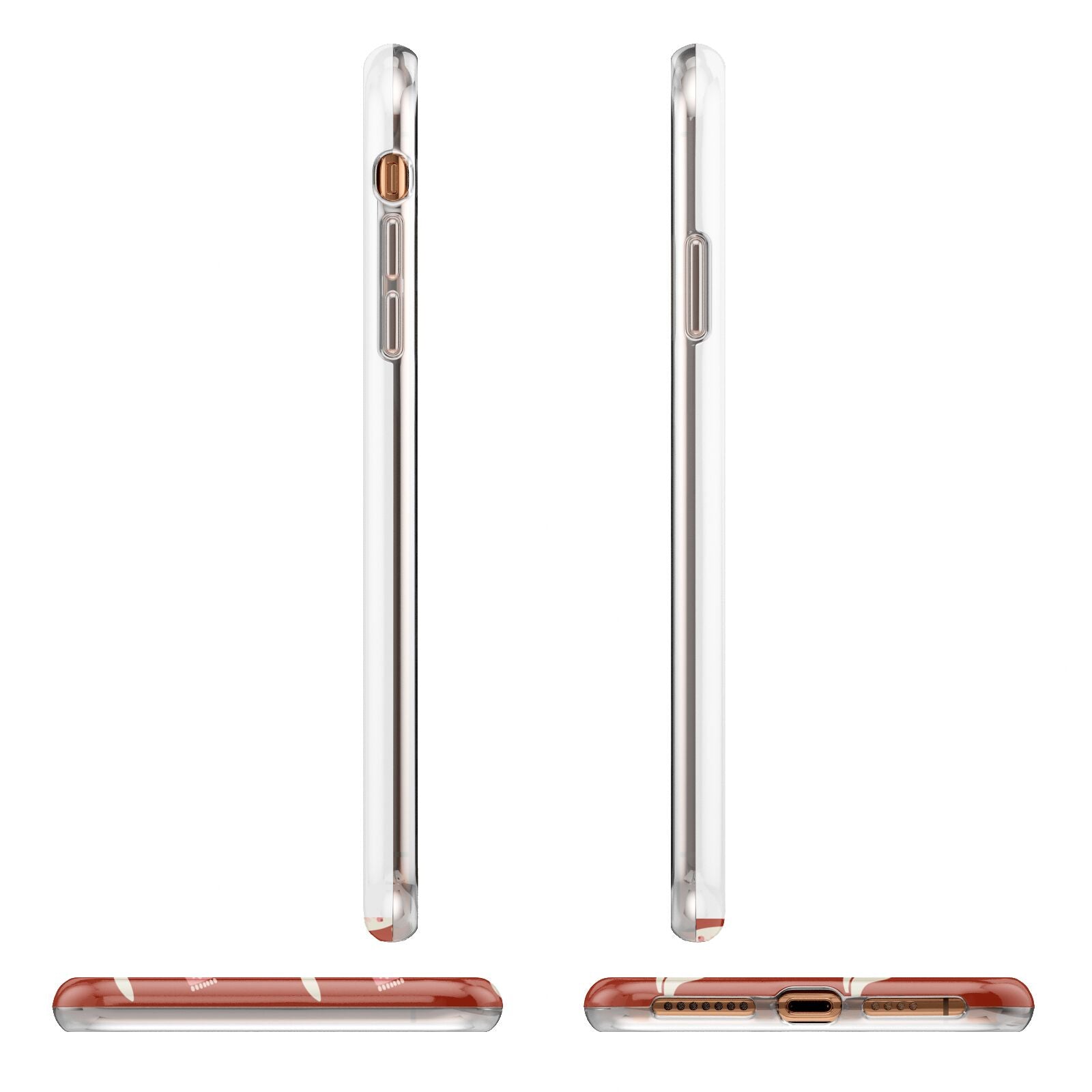 Christmas Rabbit Apple iPhone XS Max 3D Wrap Tough Case Alternative Image Angles