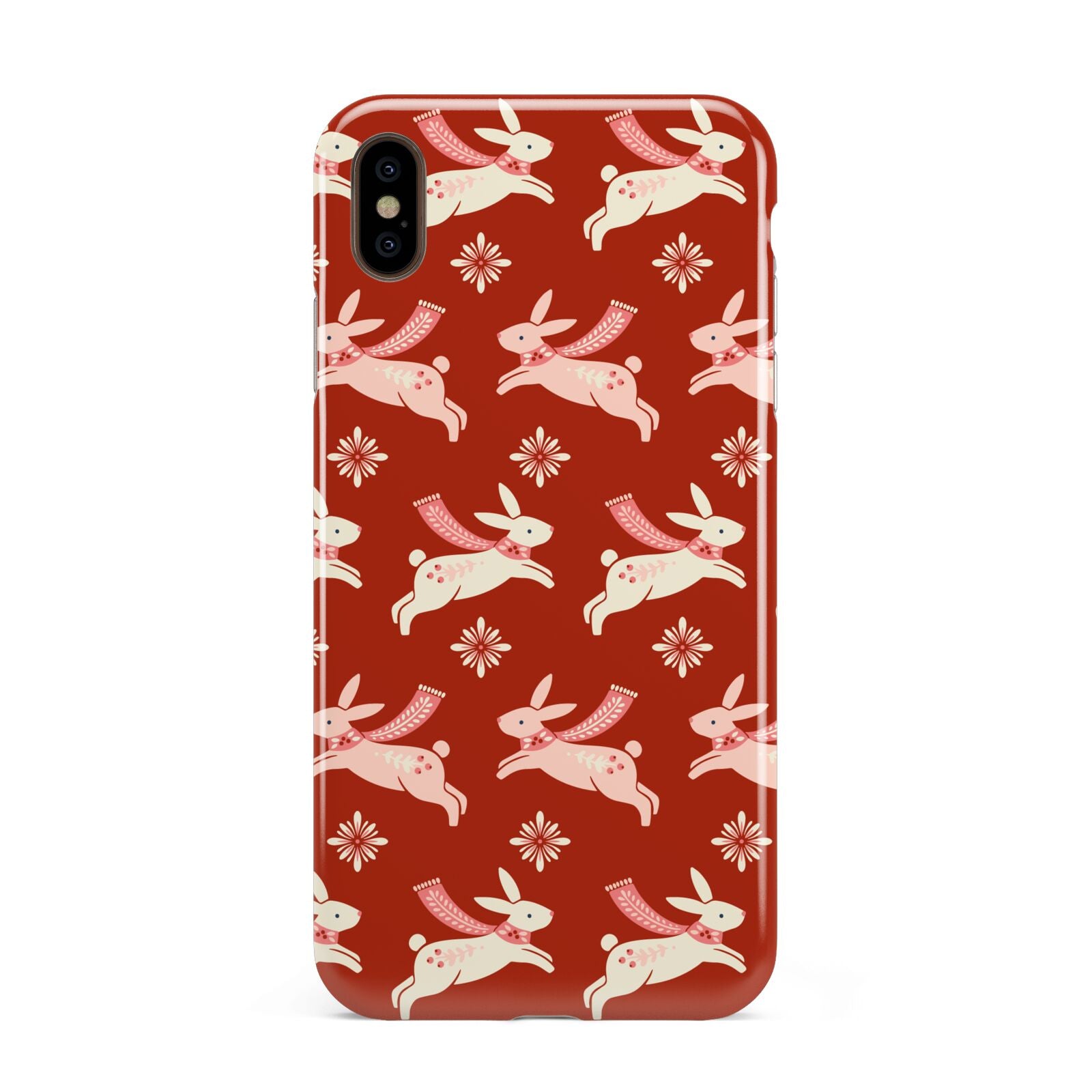 Christmas Rabbit Apple iPhone Xs Max 3D Tough Case