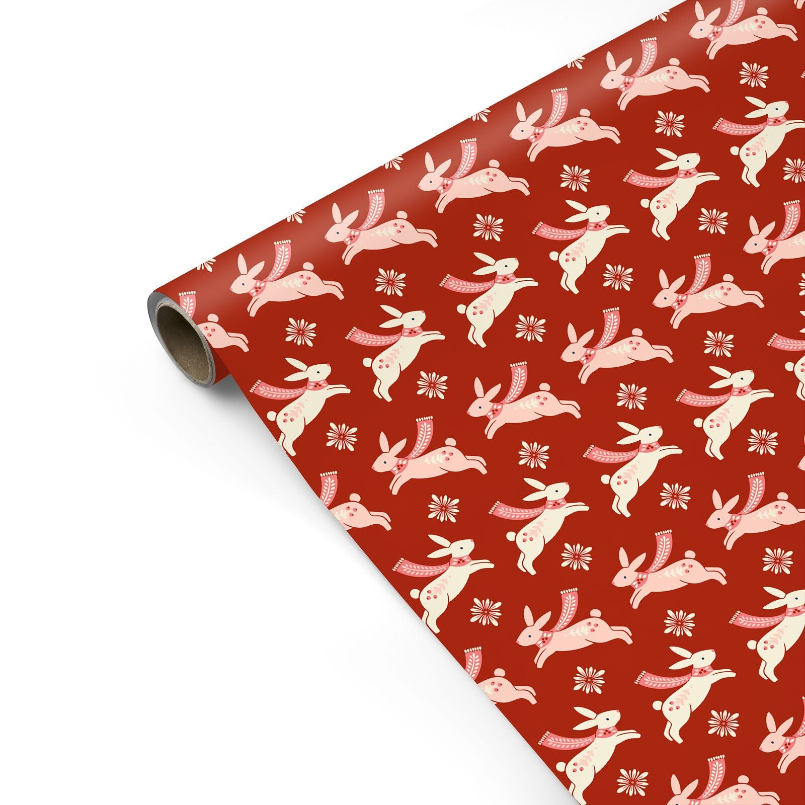 Christmas Rabbit Personalised Gift Wrap
