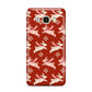 Christmas Rabbit Samsung Galaxy J7 2016 Case on gold phone
