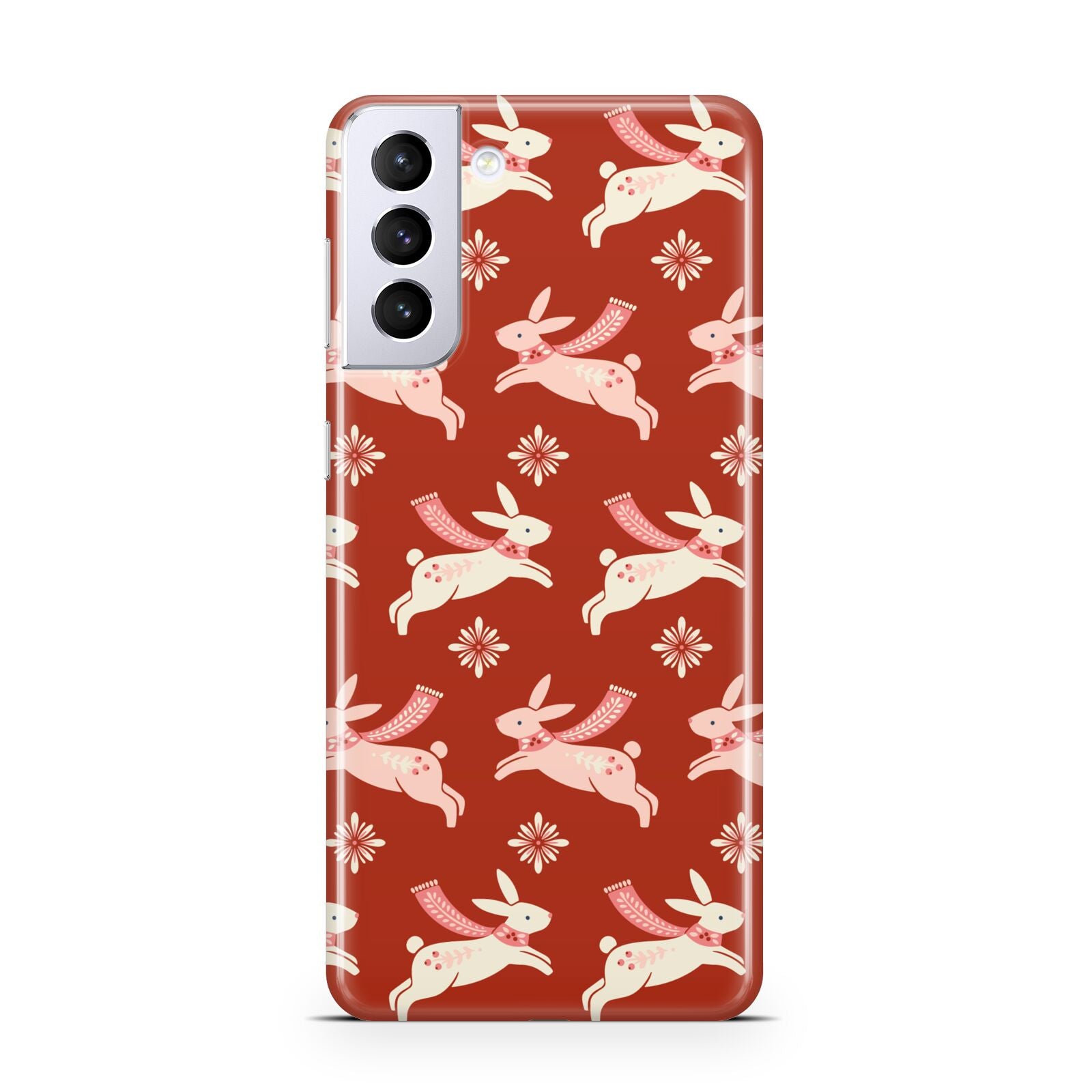 Christmas Rabbit Samsung S21 Plus Phone Case