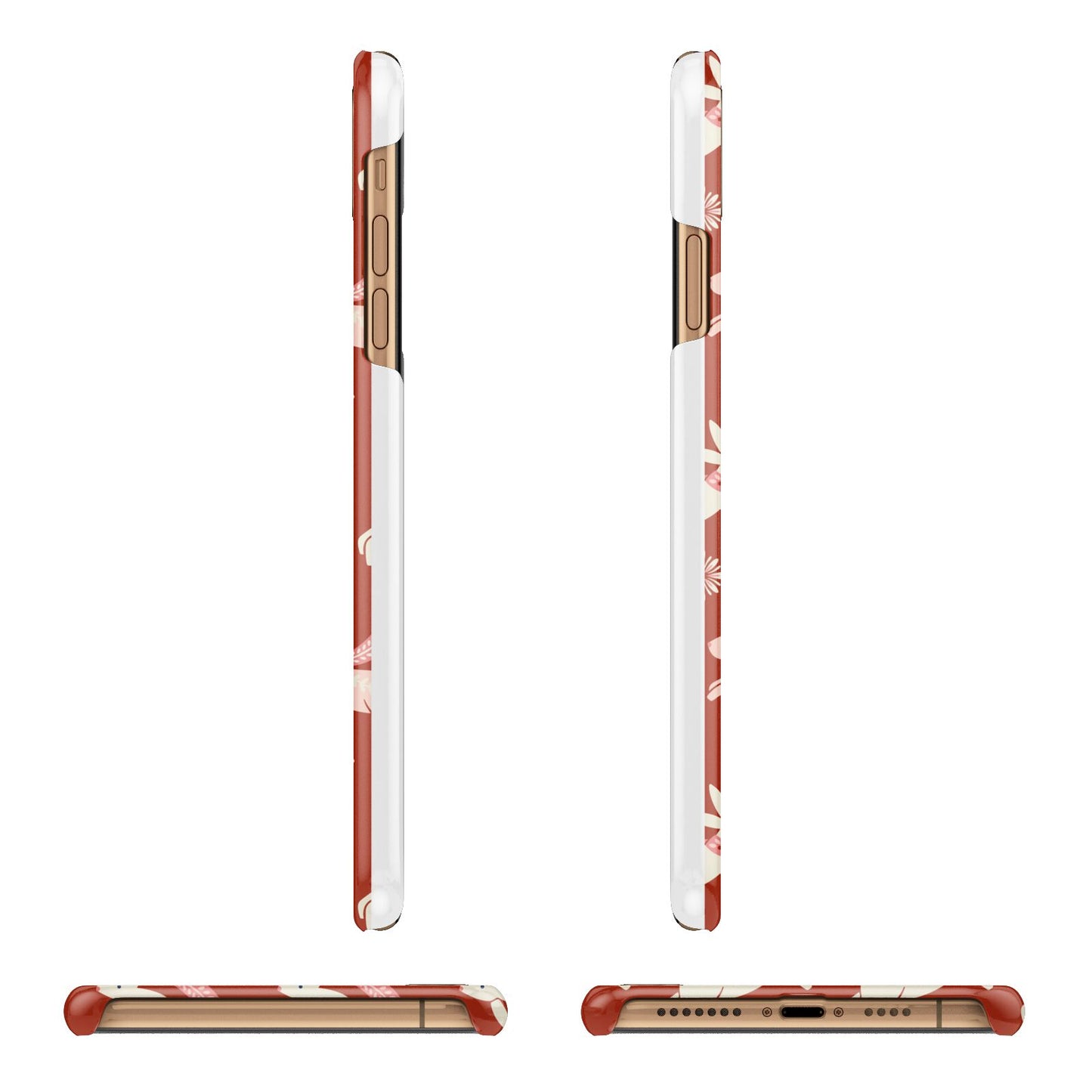 Christmas Rabbit iPhone 11 Pro Max 3D Snap Case Angle Images