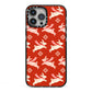 Christmas Rabbit iPhone 13 Pro Max Black Impact Case on Silver phone