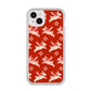 Christmas Rabbit iPhone 14 Plus Clear Tough Case Starlight
