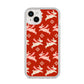 Christmas Rabbit iPhone 14 Plus Clear Tough Case Starlight