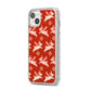 Christmas Rabbit iPhone 14 Plus Glitter Tough Case Starlight Angled Image