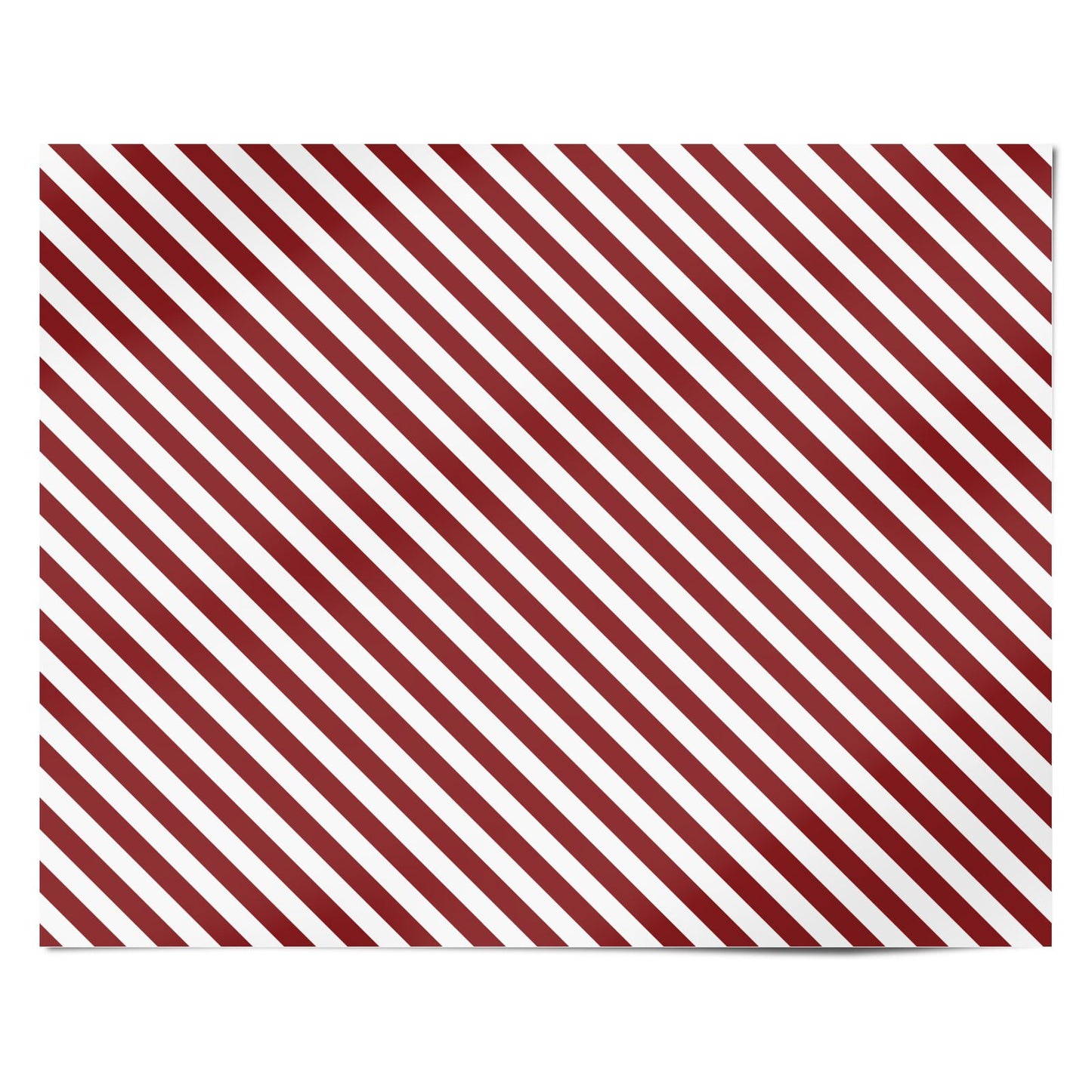 Christmas Red Candy Stripe Personalised Wrapping Paper Alternative