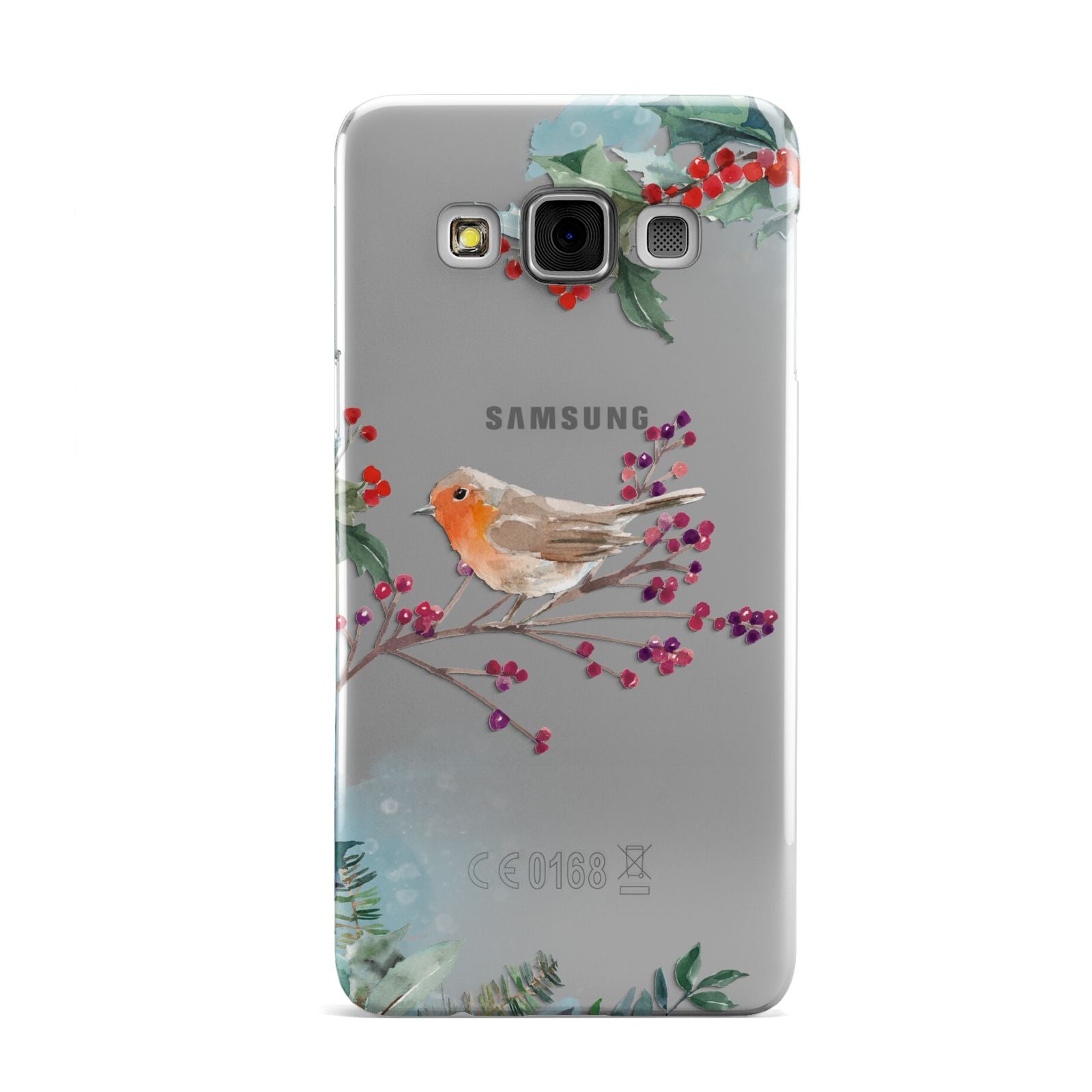 Christmas Robin Floral Samsung Galaxy A3 Case