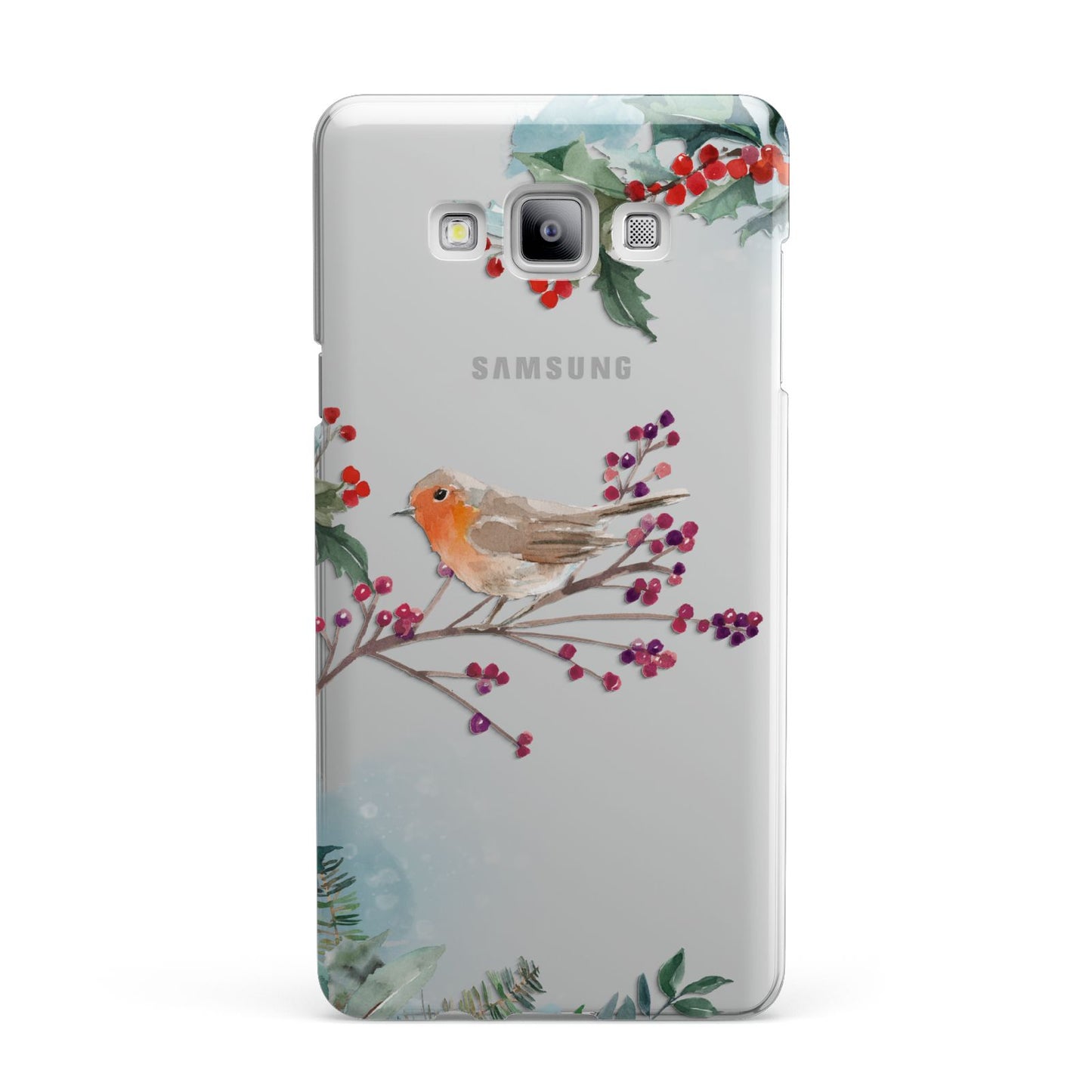 Christmas Robin Floral Samsung Galaxy A7 2015 Case