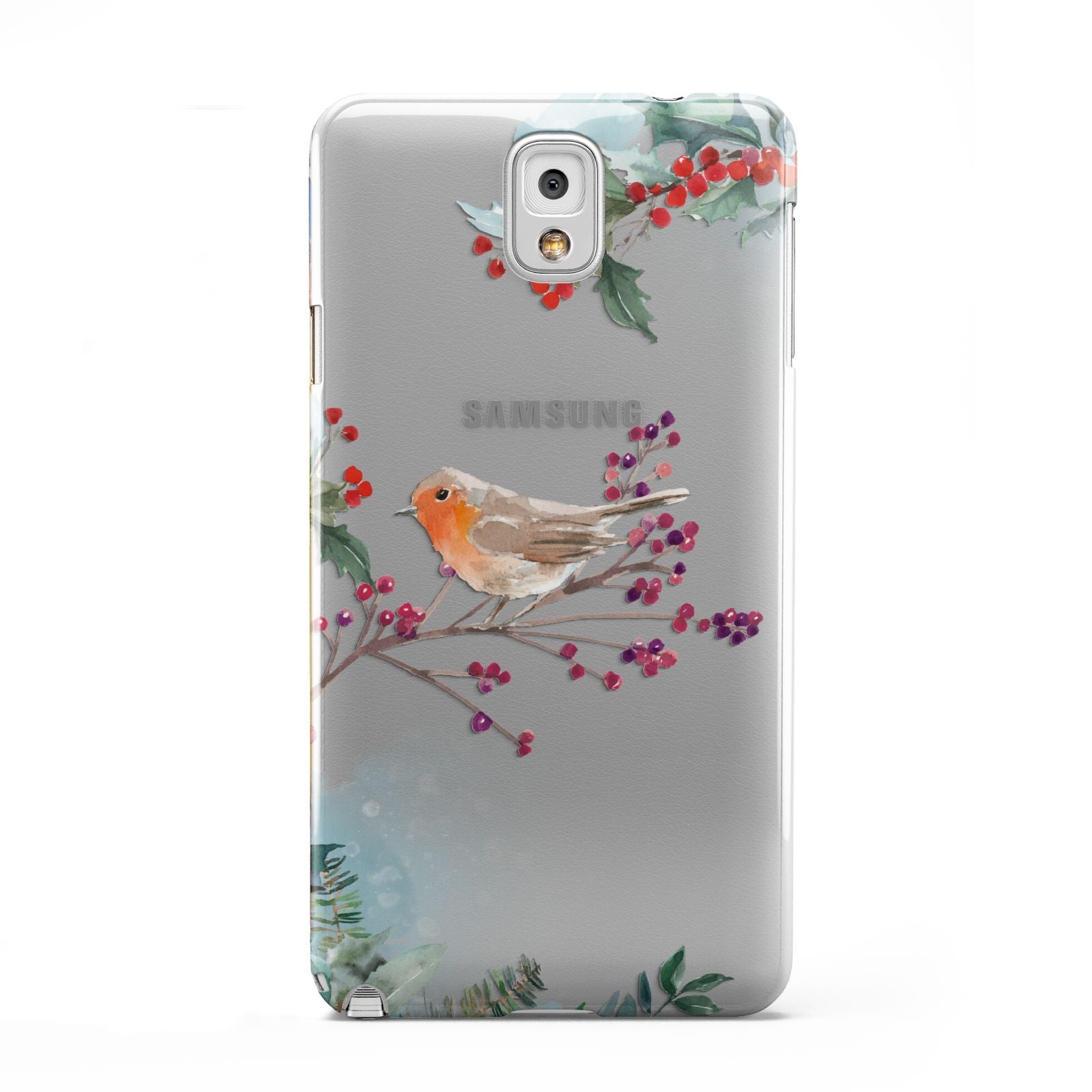 Christmas Robin Floral Samsung Galaxy Note 3 Case