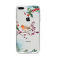 Christmas Robin Floral iPhone 8 Plus Bumper Case on Silver iPhone