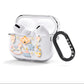 Christmas Rocking Horse AirPods Clear Case 3rd Gen Side Image