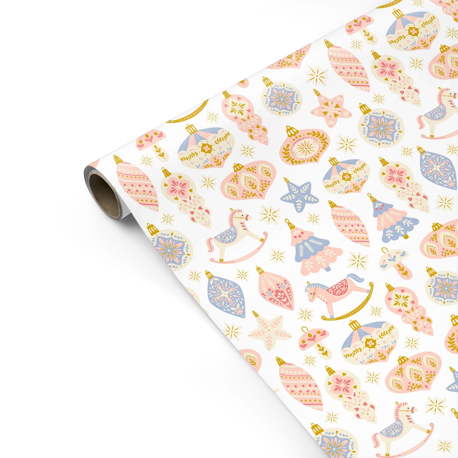 Christmas Rocking Horse Personalised Gift Wrap