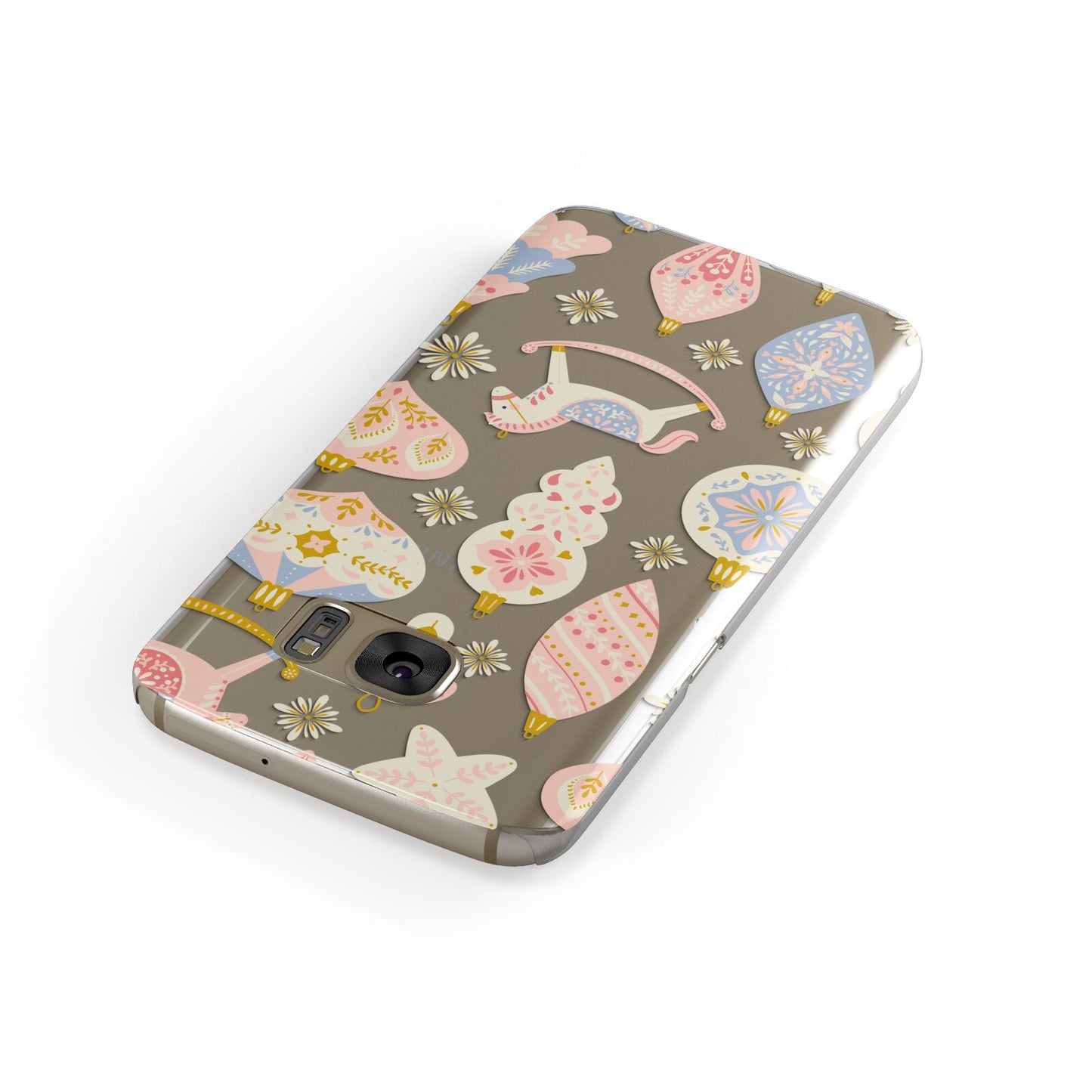 Christmas Rocking Horse Samsung Galaxy Case Front Close Up