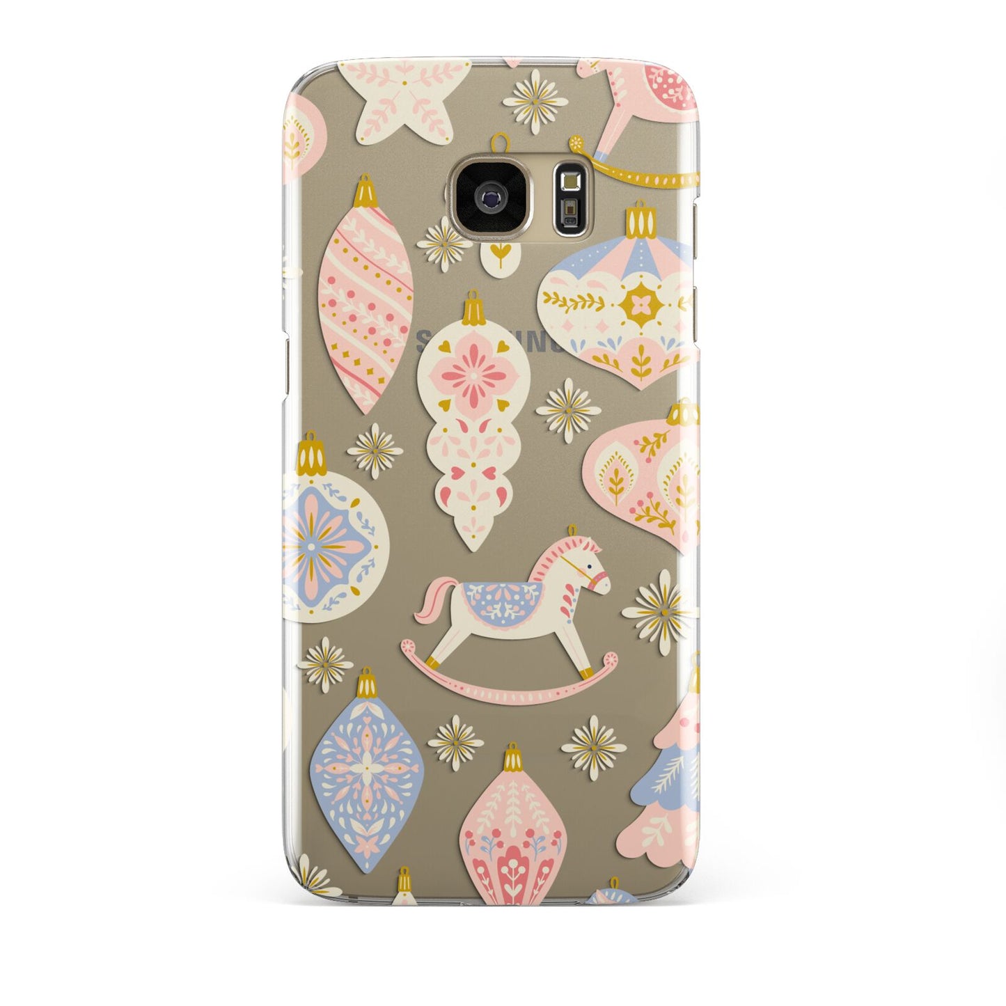 Christmas Rocking Horse Samsung Galaxy S7 Edge Case