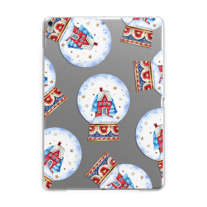 Christmas Snow Globe Pattern Apple iPad Silver Case