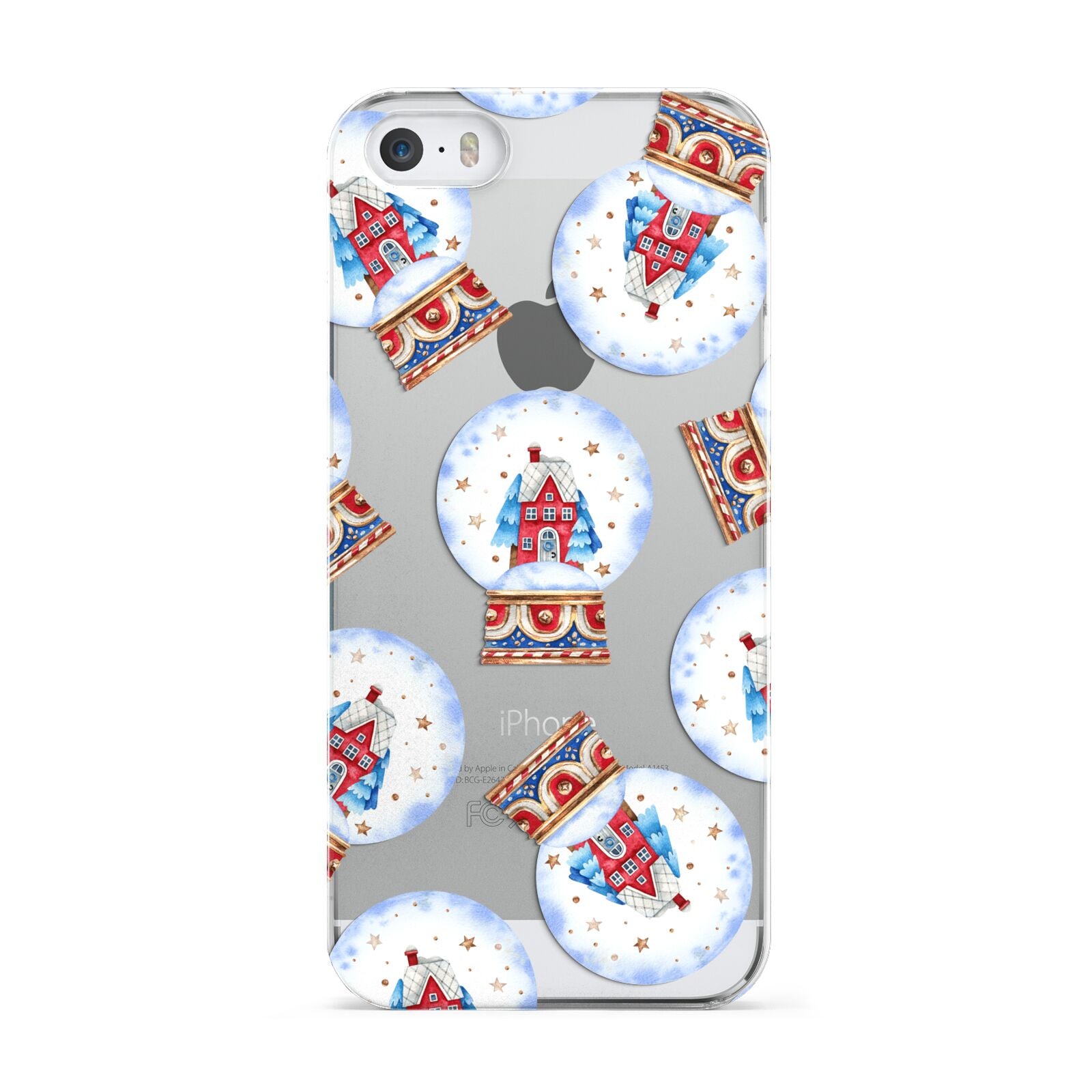 Christmas Snow Globe Pattern Apple iPhone 5 Case