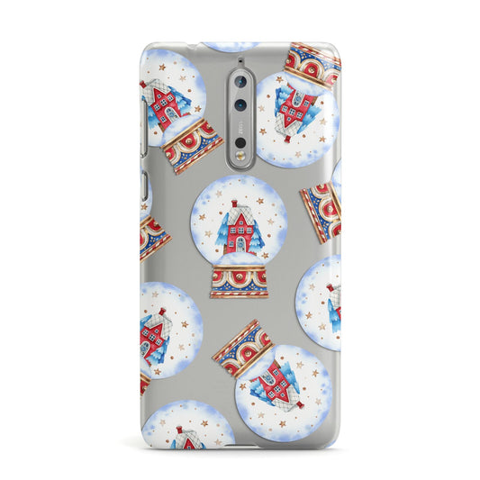 Christmas Snow Globe Pattern Nokia Case