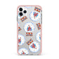 Christmas Snow Globe Pattern iPhone 11 Pro Max Impact Pink Edge Case