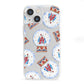Christmas Snow Globe Pattern iPhone 13 Mini Clear Bumper Case