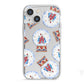 Christmas Snow Globe Pattern iPhone 13 Mini TPU Impact Case with White Edges
