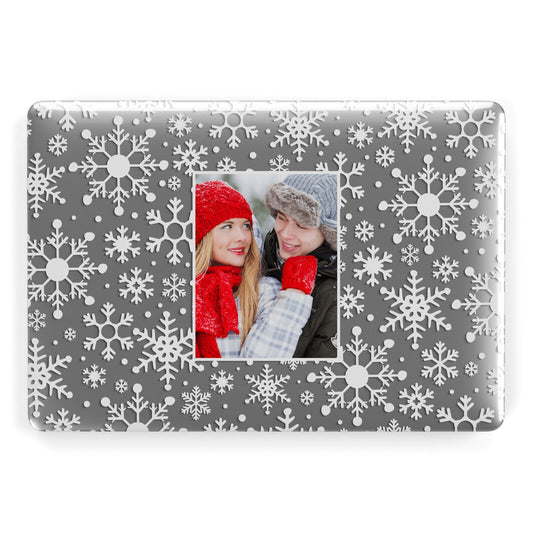 Christmas Snowflake Personalised Photo Apple MacBook Case