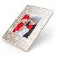 Christmas Snowflake Personalised Photo Apple iPad Case on Gold iPad Side View