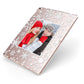 Christmas Snowflake Personalised Photo Apple iPad Case on Rose Gold iPad Side View