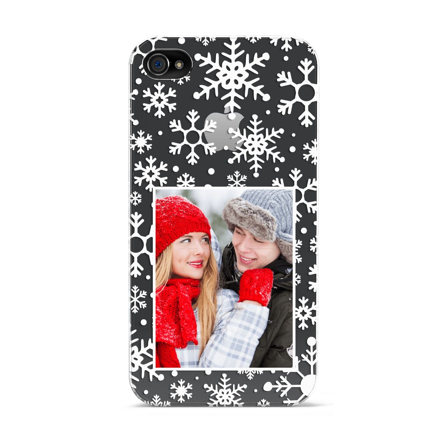 Christmas Snowflake Personalised Photo Apple iPhone 4s Case