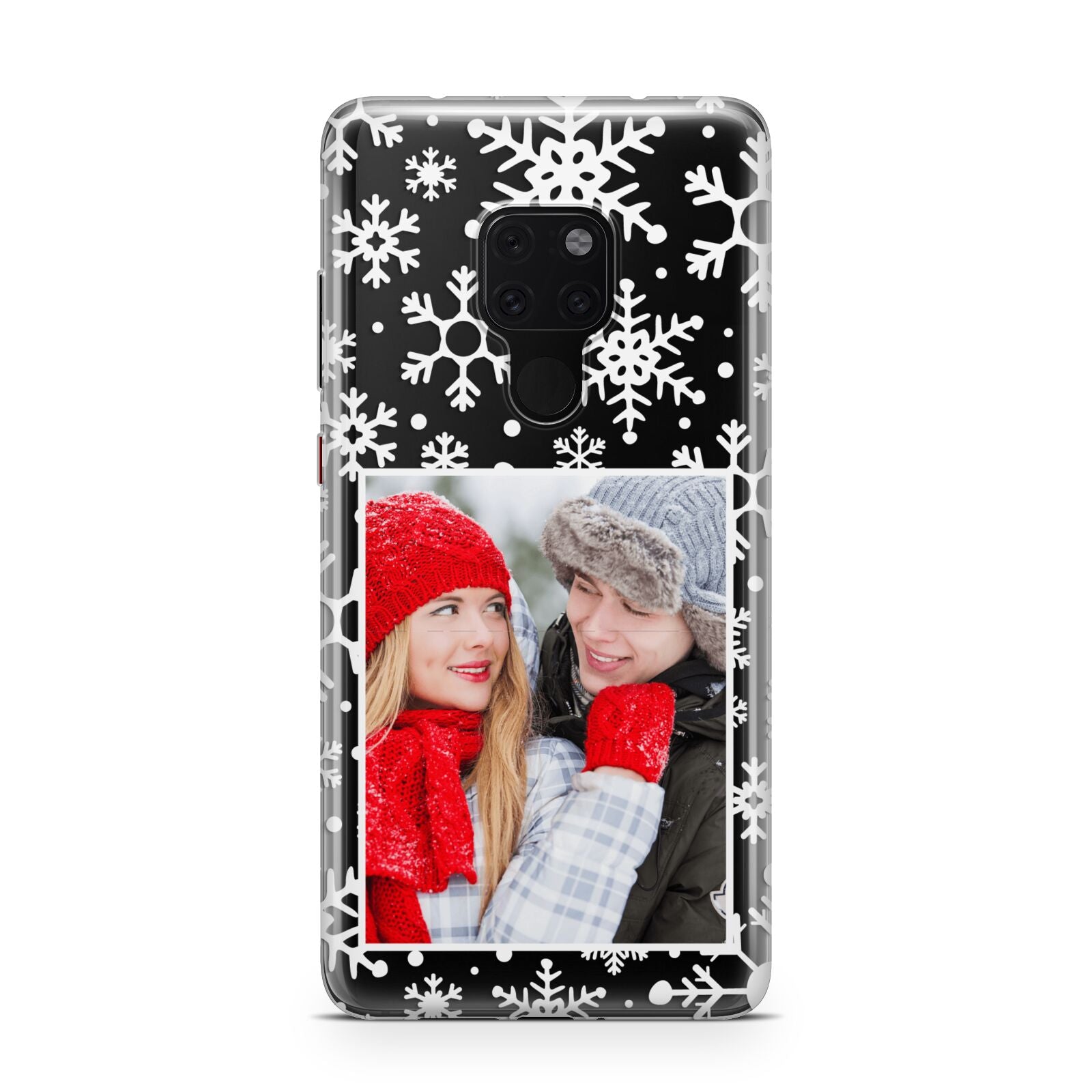 Christmas Snowflake Personalised Photo Huawei Mate 20 Phone Case