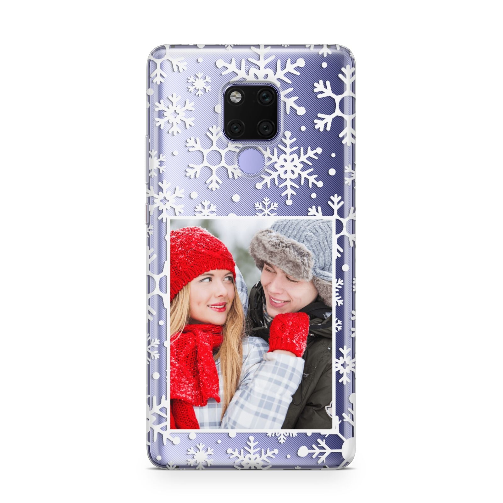 Christmas Snowflake Personalised Photo Huawei Mate 20X Phone Case