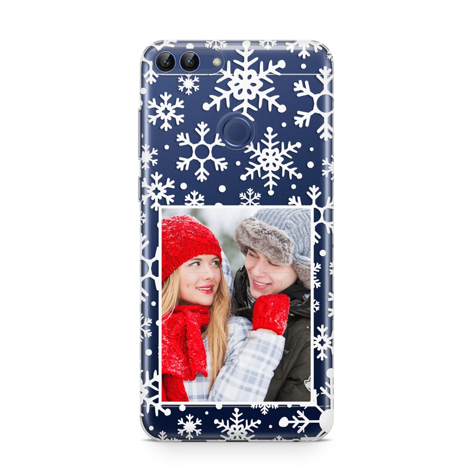 Christmas Snowflake Personalised Photo Huawei P Smart Case
