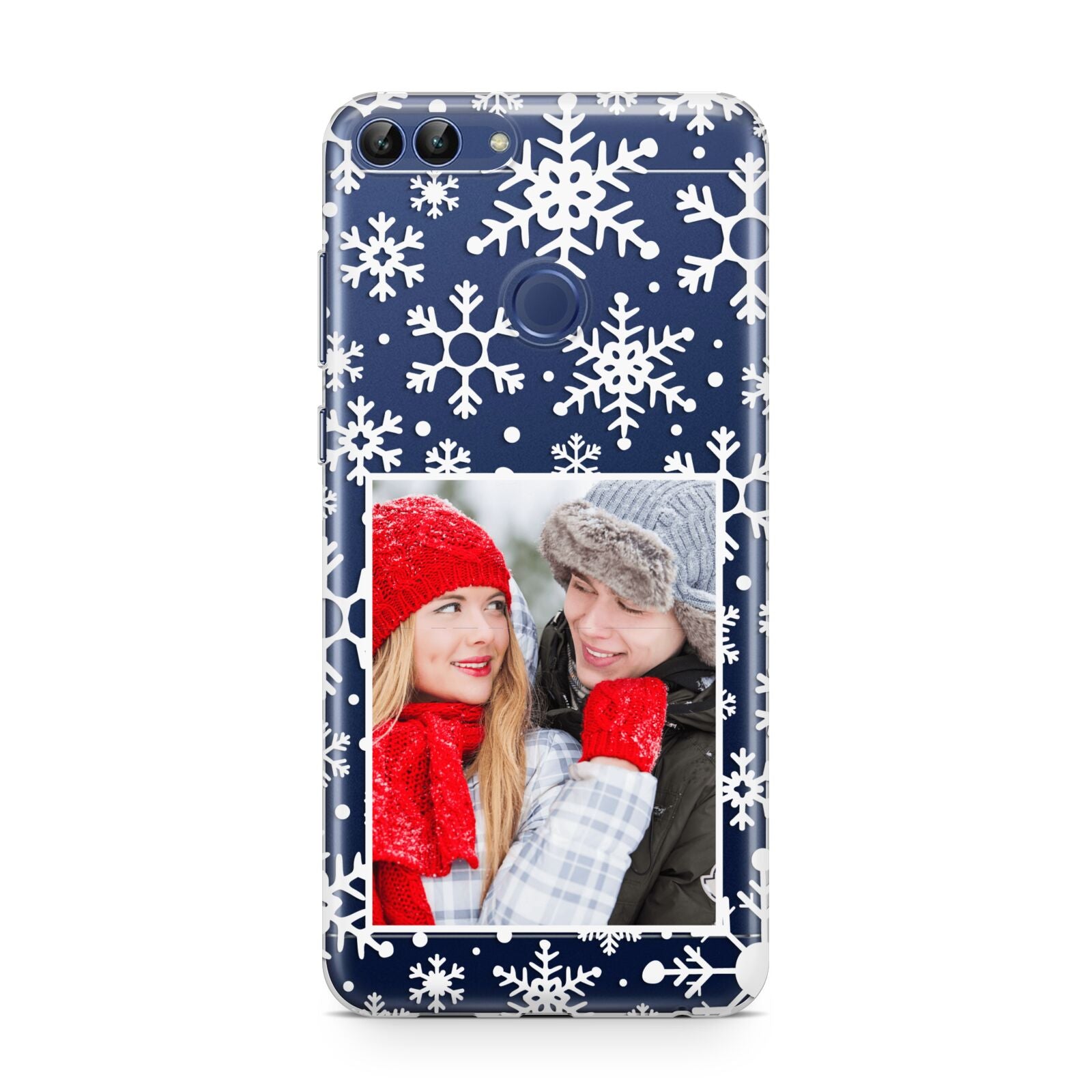 Christmas Snowflake Personalised Photo Huawei P Smart Case