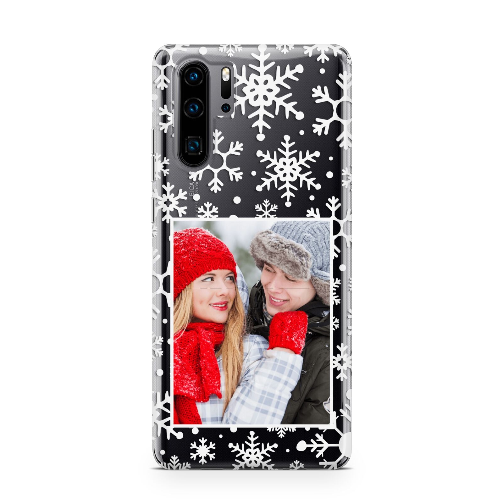 Christmas Snowflake Personalised Photo Huawei P30 Pro Phone Case